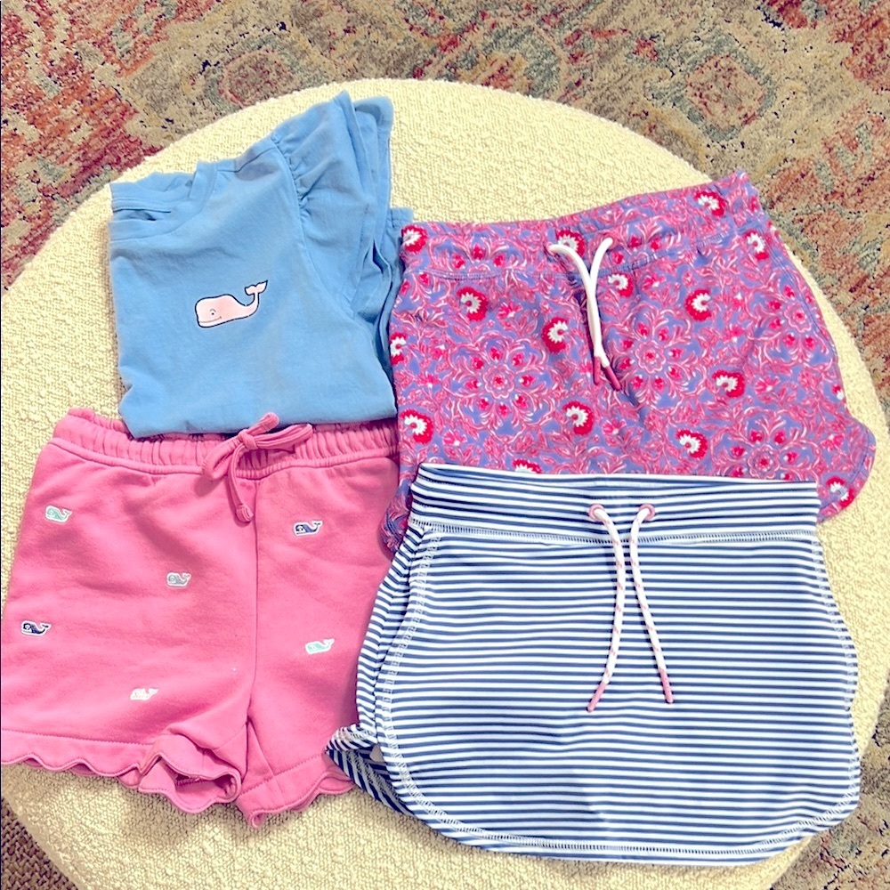 Vineyard Vines Kids' Shorts Set - Blue, Pink, and Navy